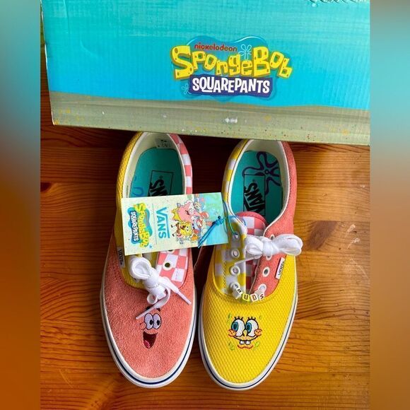 Vans Sponge Bob‎ Era rare new in box sneakers women’s size 7 - Picture 1 of 6